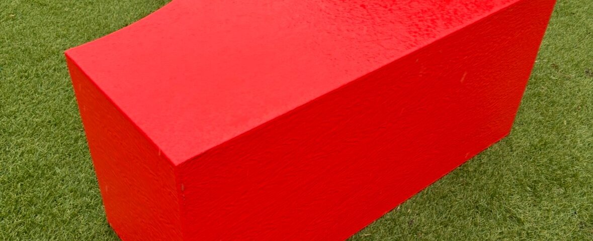 Bankje rood