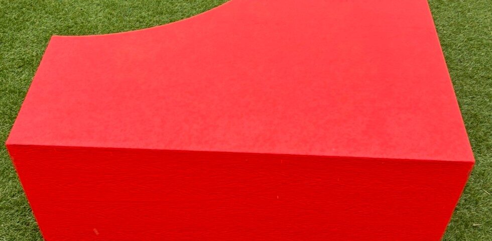 Bankje rood